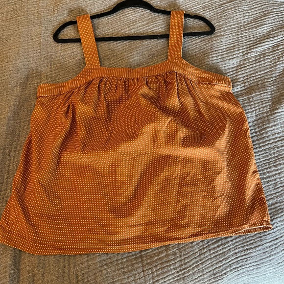 A. N. A Top burnt orange sz L - Picture 1 of 9